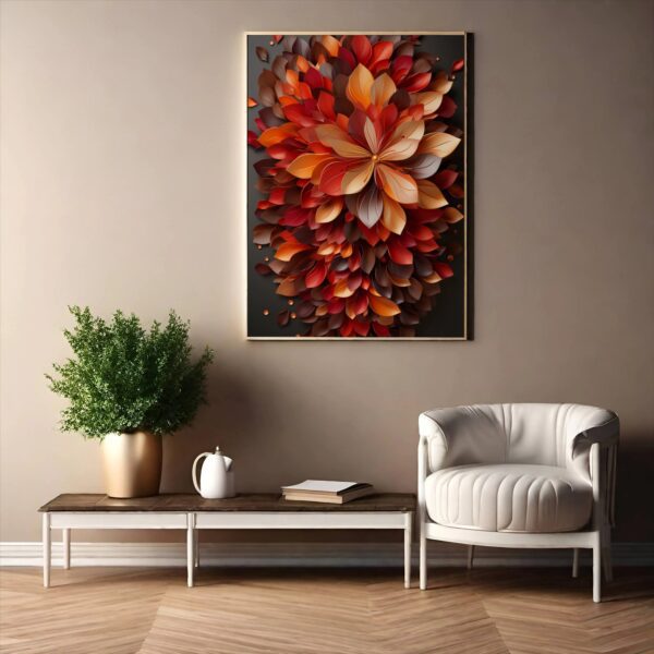 Beautiful Flower Acrylic Wall Art