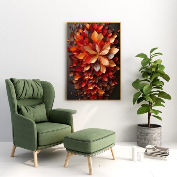 Beautiful Flower Acrylic Wall Art - Image 3